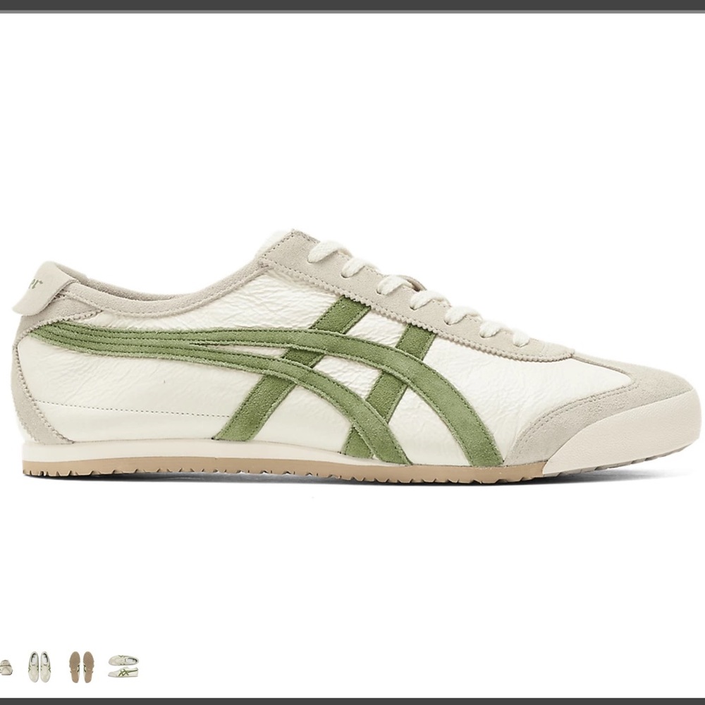 NEW ASICS Onitsuka Tiger Mexico 66 Vin - Birch/Green - Sz 7.5 Mens 9 Womens NWT